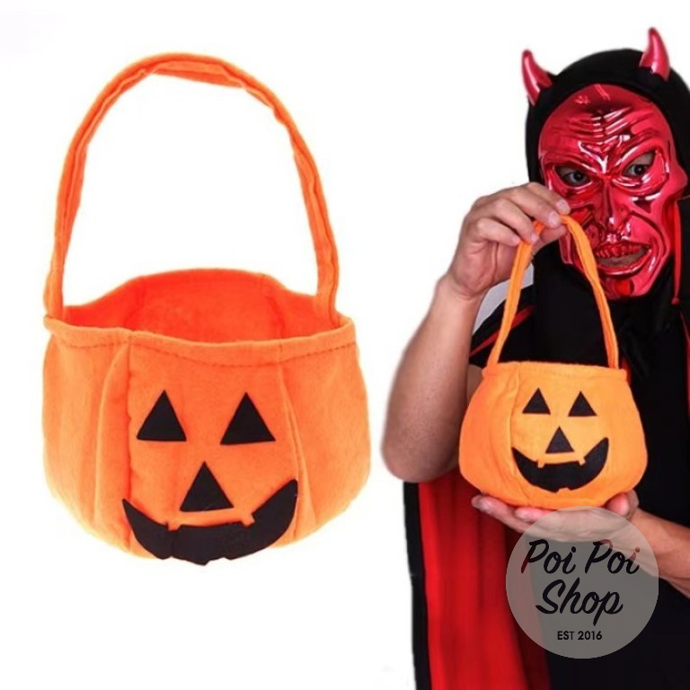 

Tas Permen Labu Halloween Kostum Trick Or Treat Pumpkin Candy Bag Murah Anak Terbaik
