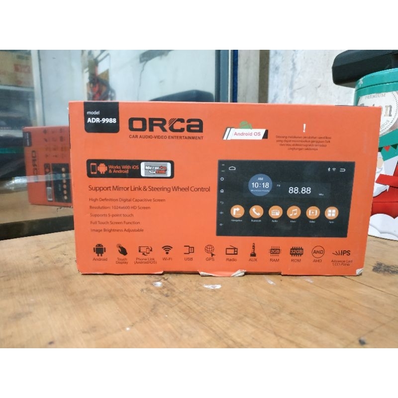 Head Unit Android ORCA ADR-9988 9 Inch Eco Lite Series RAM 2+32GB-car audio-video entertainment