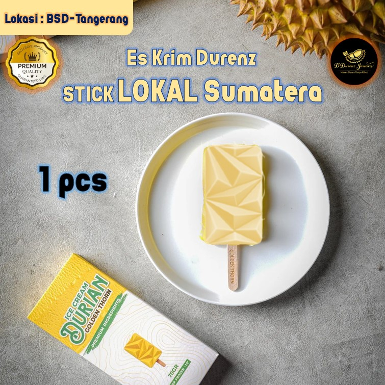 

Es Krim Durian STICK SUMATERA GOLDEN THORN - isi 1 Pcs