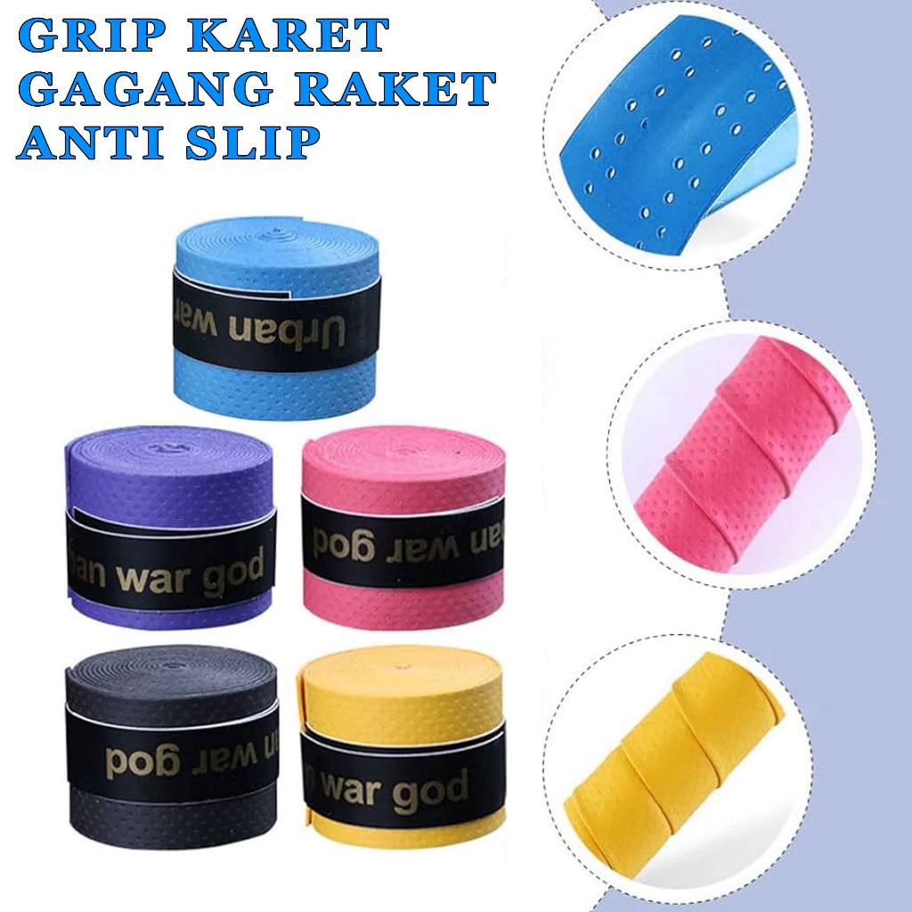 Grip Raket Karet / Grip Badminton Anti Slip / Grip Karet Raket Standar & Longbody