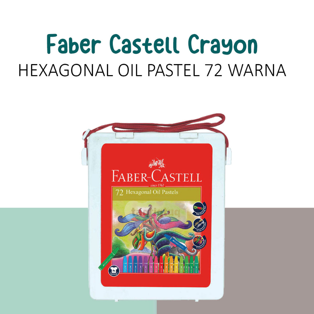 

TQ Crayon Faber Castell 72 Warna Crayon Set FaberCastell 72 Warna Krayon 72 Warna Hexagonal Oil Pastel