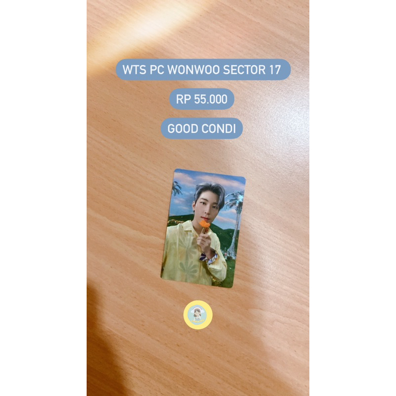 PC Photocard Wonwoo Sector 17 Seventeen