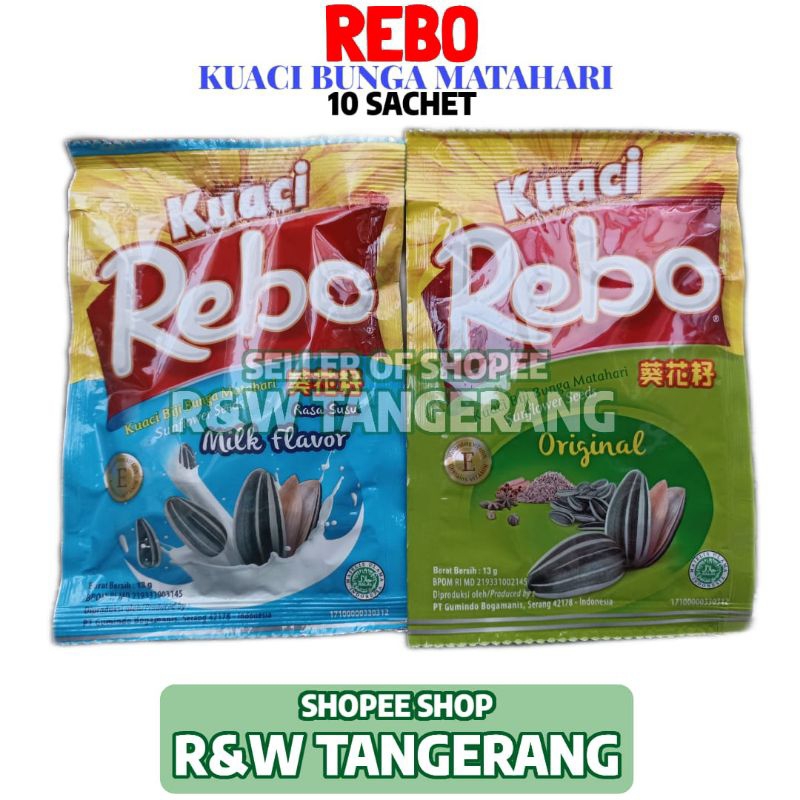 

Kuaci Rebo 1 Renceng Isi 10 Sachet