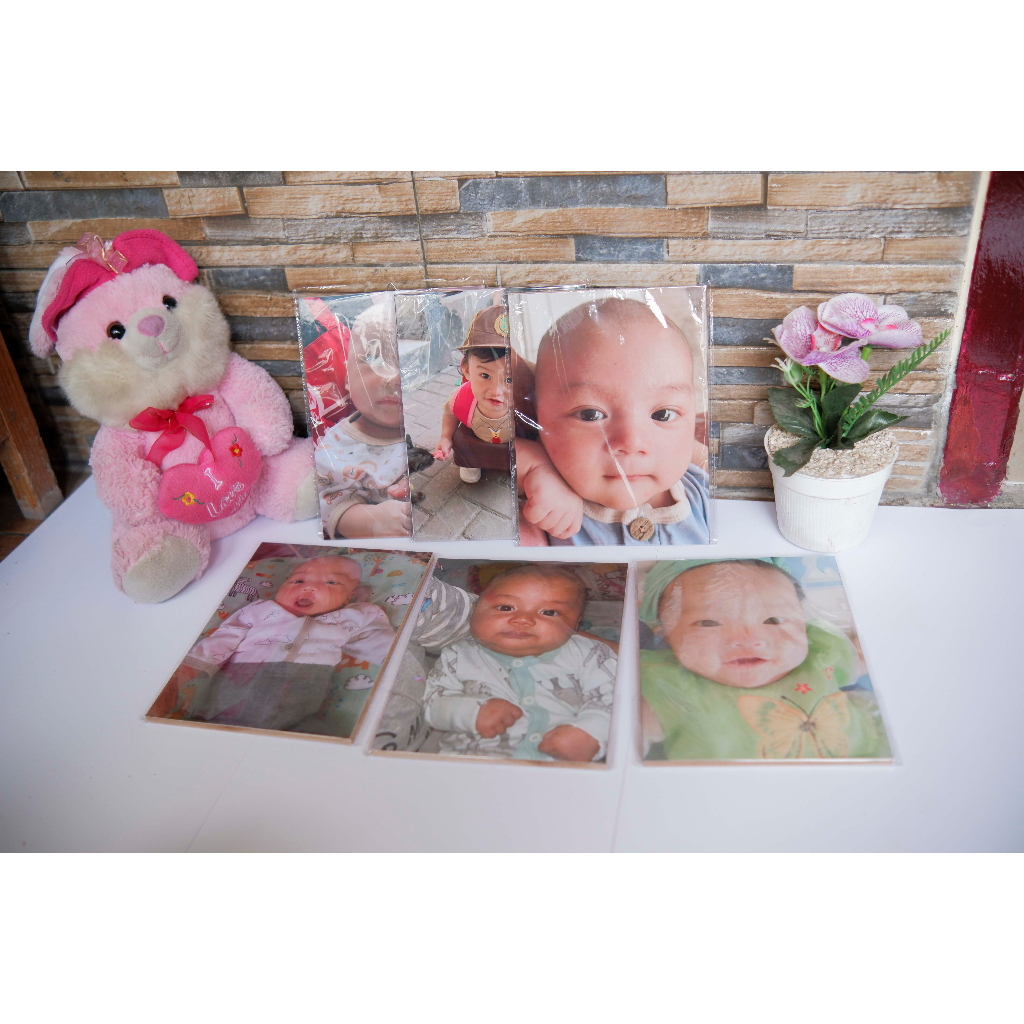 Promo   Paket 3pcs cetak foto 6r + frame blok FIber