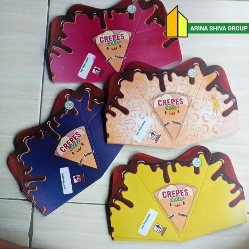 

400 LEMBAR KEMASAN CREPES LIPAT JUMBO PAPER CRAFT KARTON SUPER QUALITY | KERTAS LEKER KREPES CRISPY HIGH QUALITY | BOX LEKKER WAFFLE CROFFLE MURAH PRODUK TERBARU | CENTRAL JAYA ABADI | 1993
