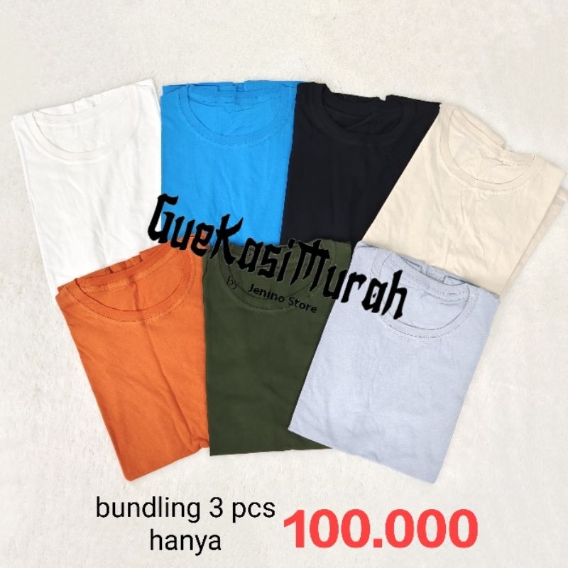 bundling 3 singlet katun singlet katun kaos lekbong singlet muscle cut untuk gym olahraga kaos singl