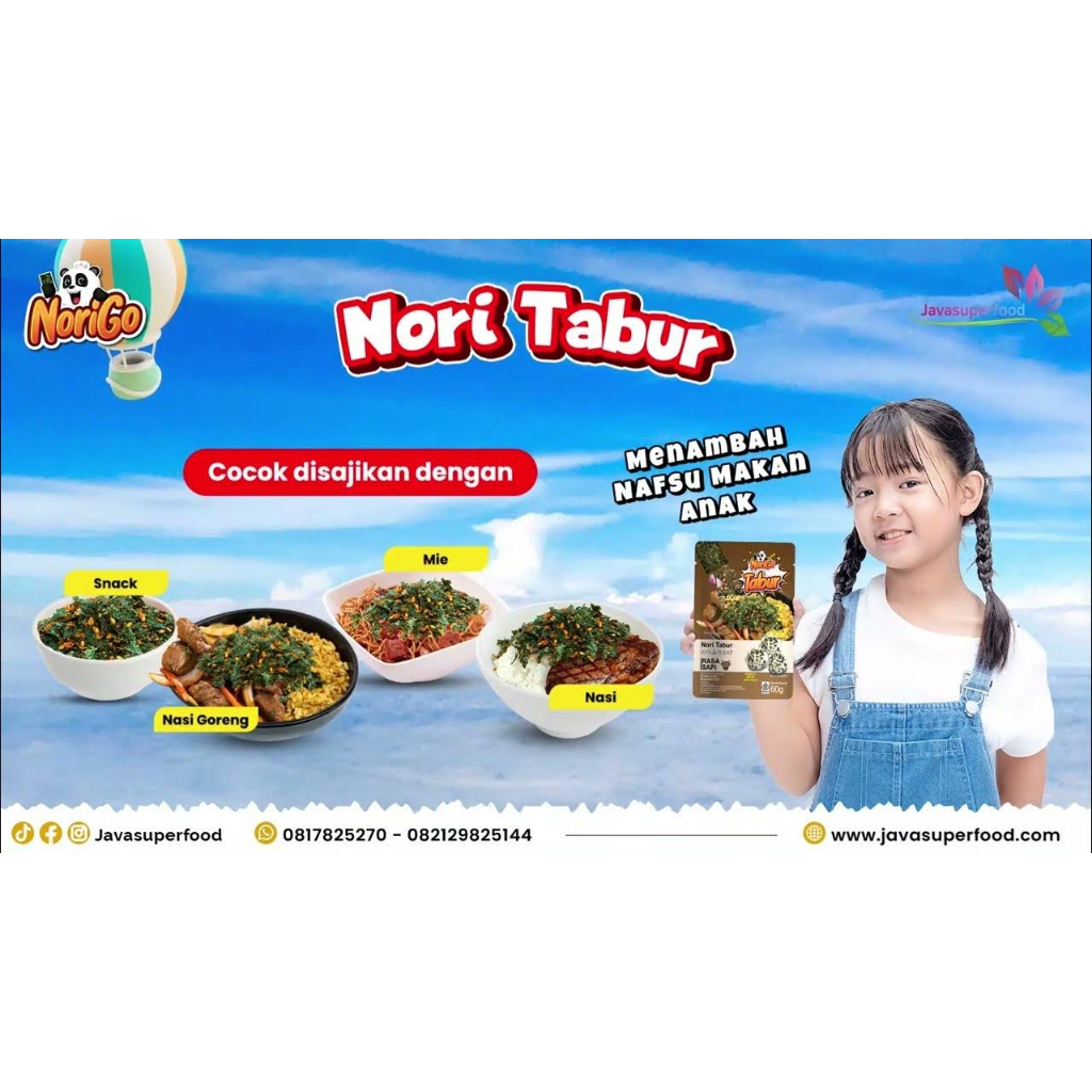

RK Nori Tabur Rumput Laut Panggang / NoriGO Tabur / norigo