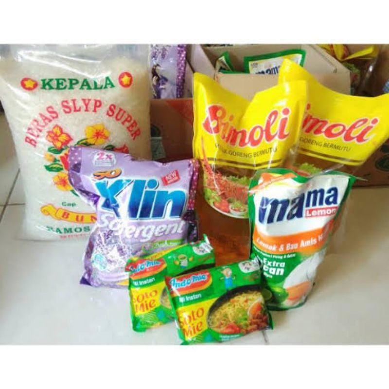 

Sembako murah minyak/gula/beras isi 5 macam