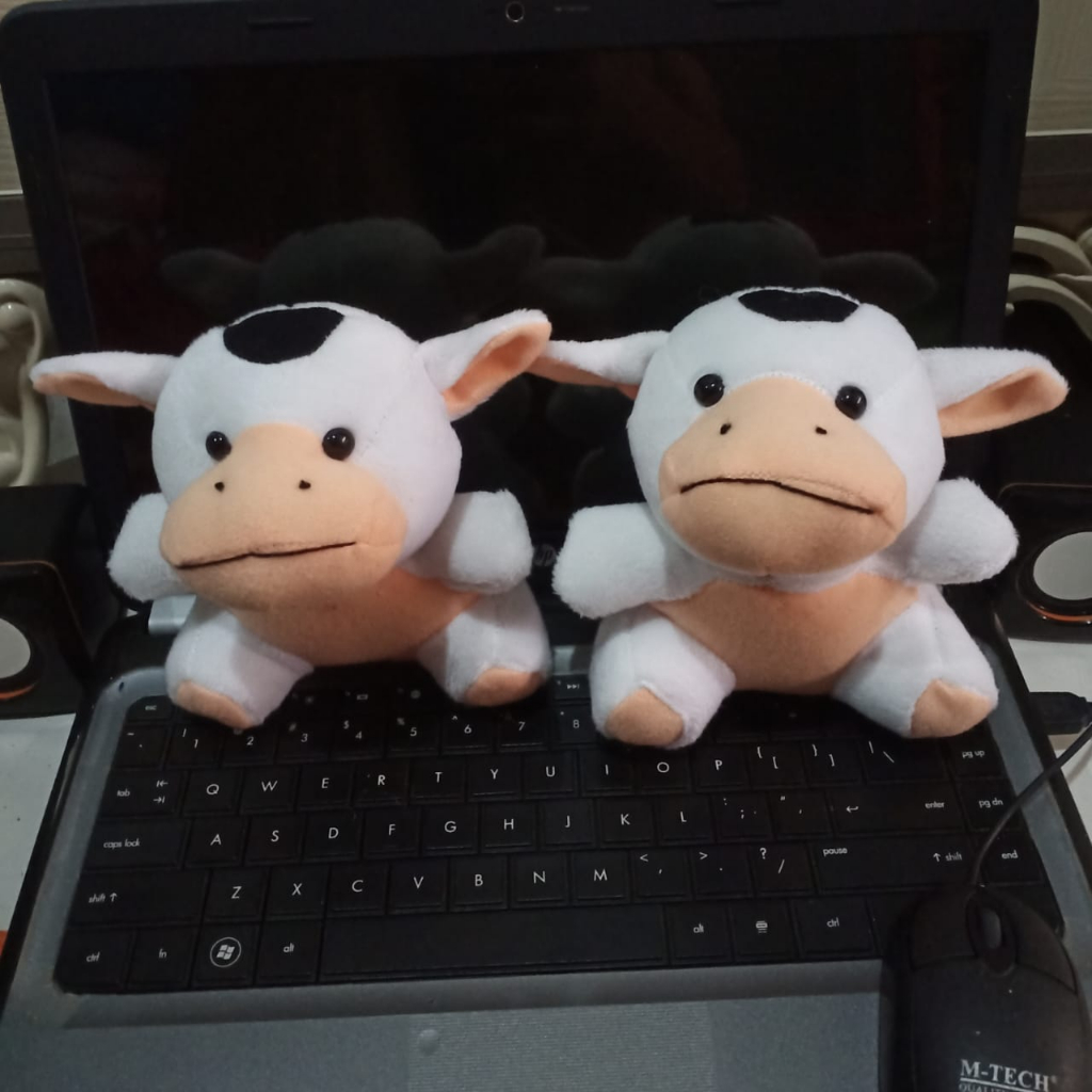 Boneka Mini Sapi Lucu 15cm  Boneka Hadiah Capit Hampers/Buket