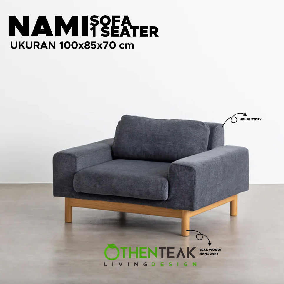 Sofa minimalis 1 seater OTHENTEAK - NAMI SOFA 1 SEATER