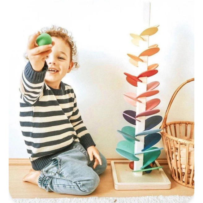 

Unik Wooden Rainbow Music Tree Color - Mainan Montessori Berkualitas