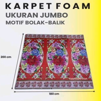 KARPET FOAM bolak balik/200x180/ karpet lantai motif karakter