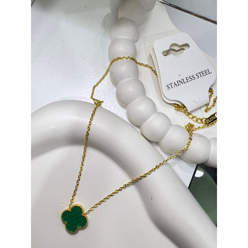Kalung stainless steel van cleef