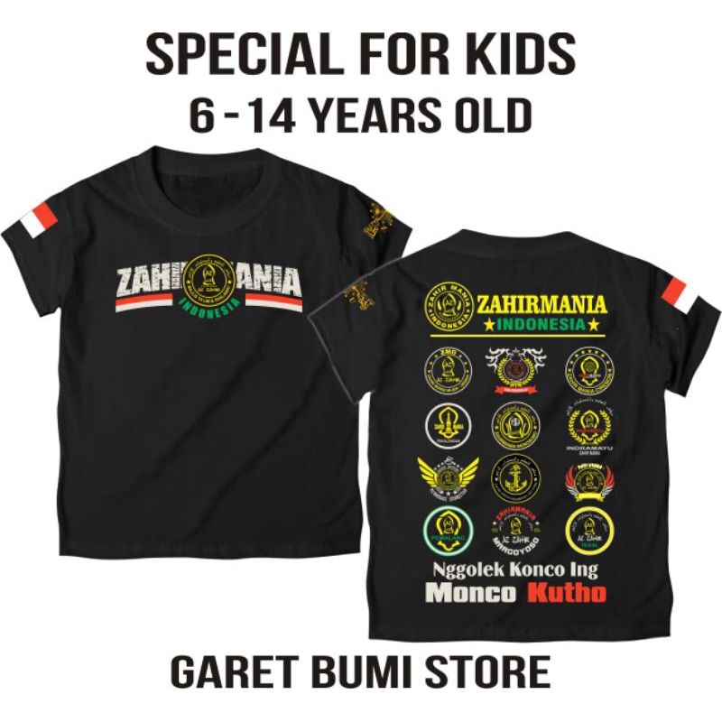 KAOS ZAHIR MANIA ANAK TERBARU, KAOS AZ ZAHIR ANAK-ANAK, KAOS SANTRI ANAK, KAOS SHOLAWAT ANAK TERBARU