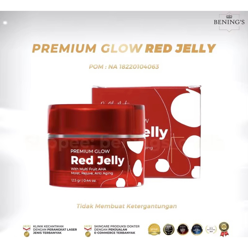 PREMIUM Glow Red Jelly Bening's Clinic by dr. Oky Pratama