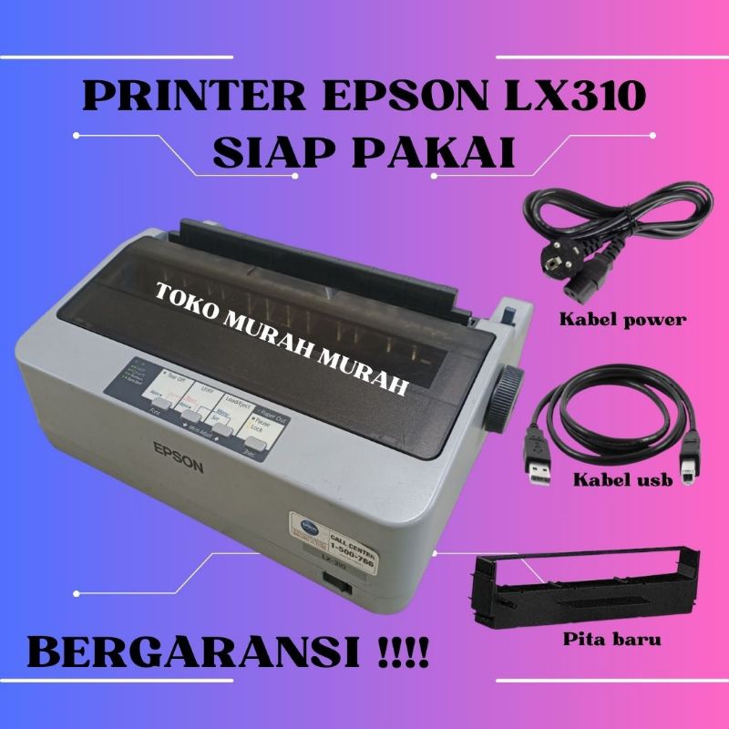 printer epson lx310 dotmatrix second printer lx310 bekas