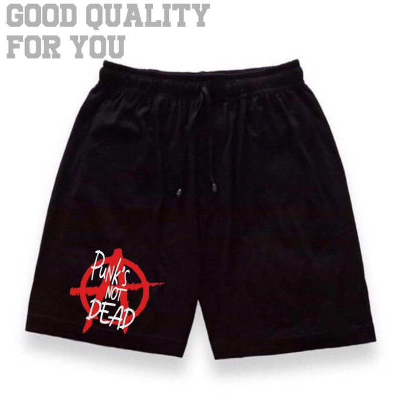 CELANA PENDEK PUNK | BOXER PUNK NOT DEAD | SHORT PANTS PREMIUM TERLARIS BRAND LOKAL PUNK ROCK HARDCO