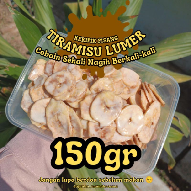 

Keripik Pisang Lumer 150gr Varian Tiramisu