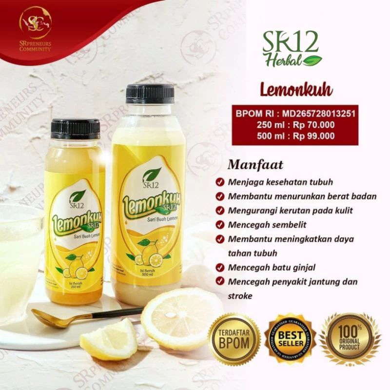 

LEMONKUH SR12 HERBAL SKINCARE Penurun Berat Badan