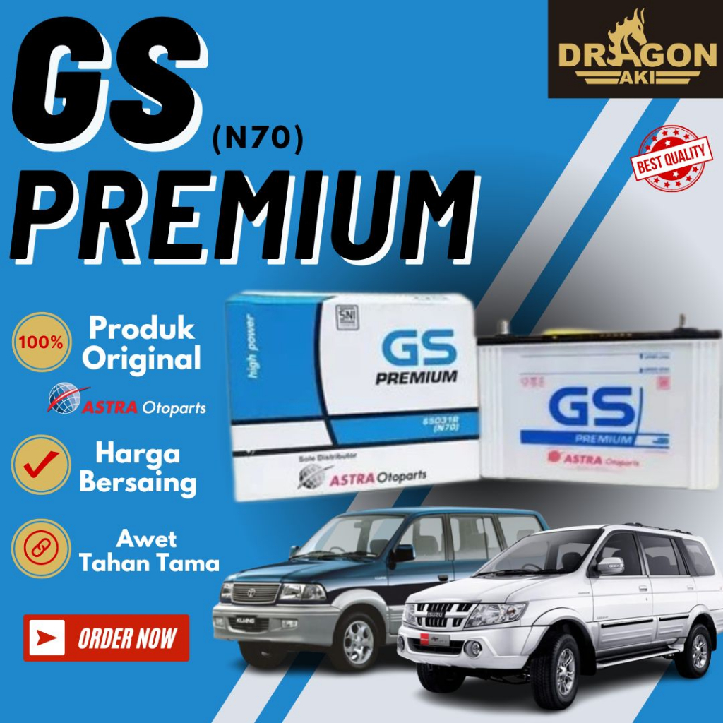 Aki mobil GS premium N70