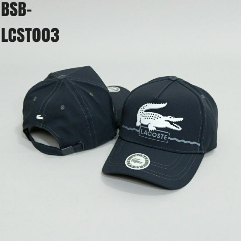 Topi Baseball Lacoste 003 Premium GO Import Pria Wnita - Topi Golf - Topi Tennis - Topi Sport - Base