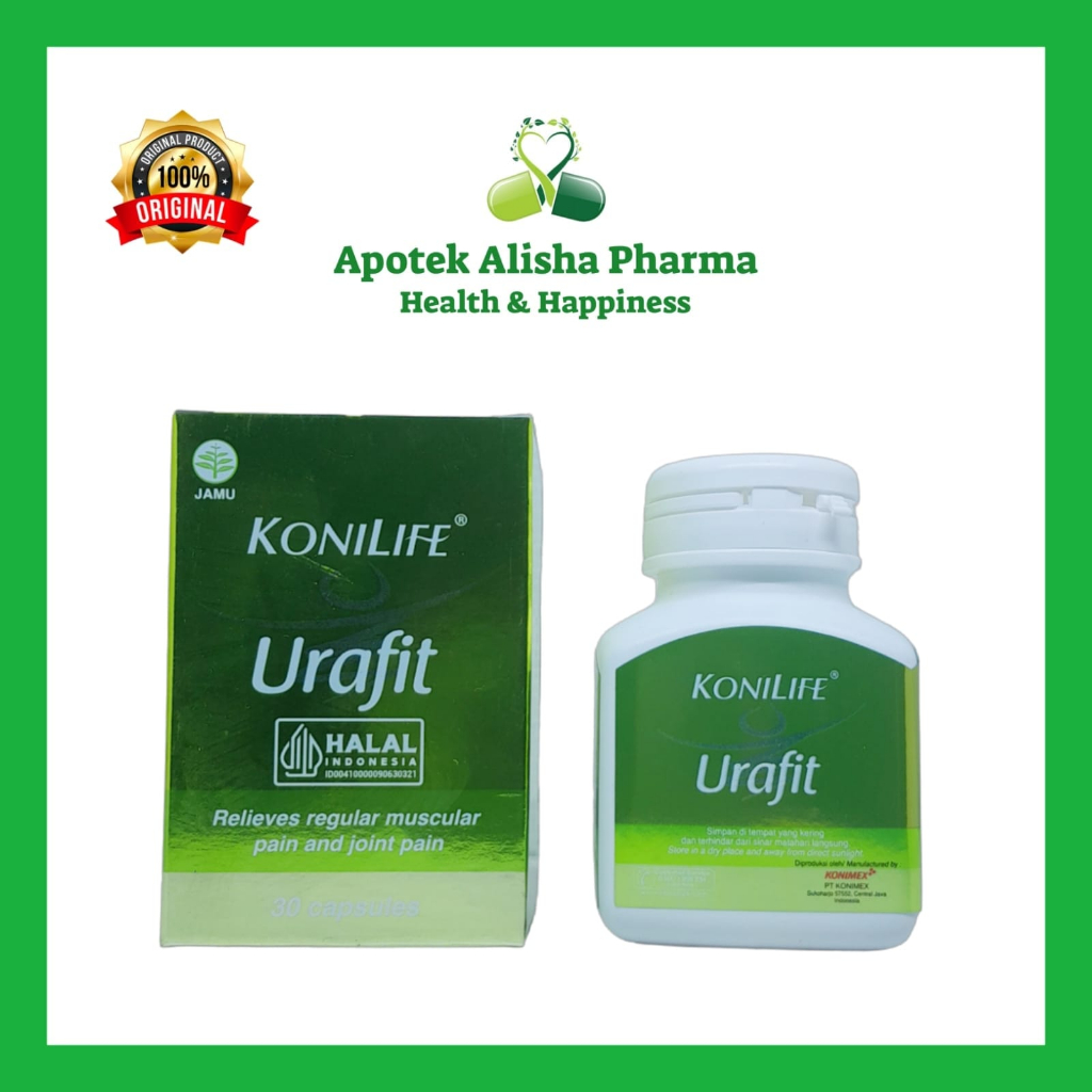Konilife Urafit Box isi 30 Kapsul Konimex Suplemen Herbal Asam Urat
