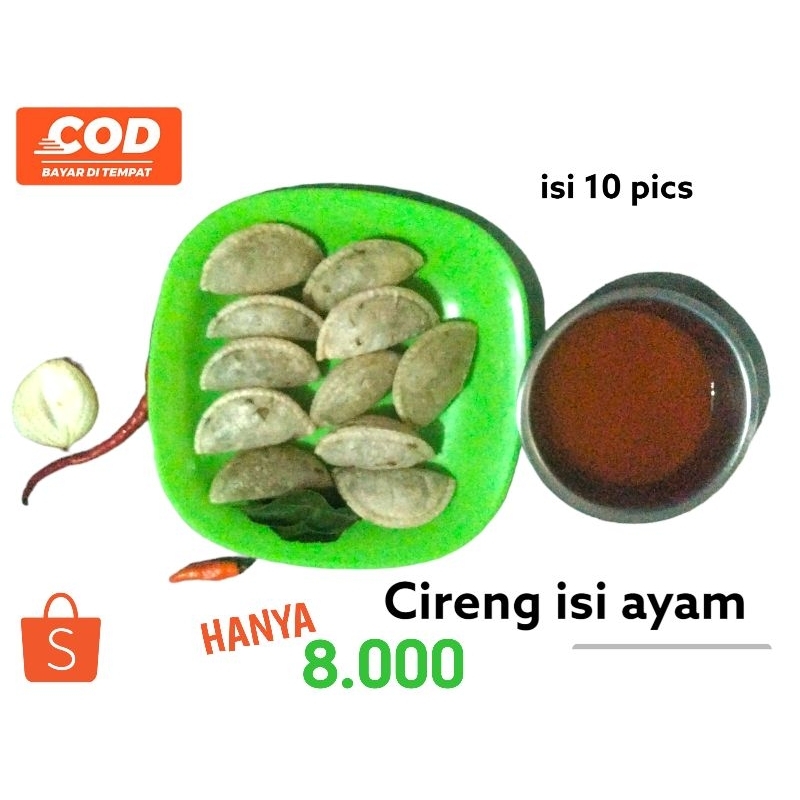 

Cireng Isi ayam saos pedas
