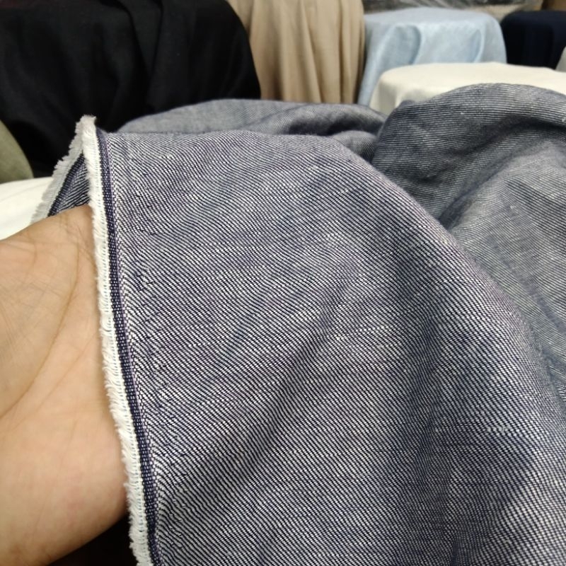 kain pure linen tebal - linen tebal (harga tertera per 0,5m/50cm)