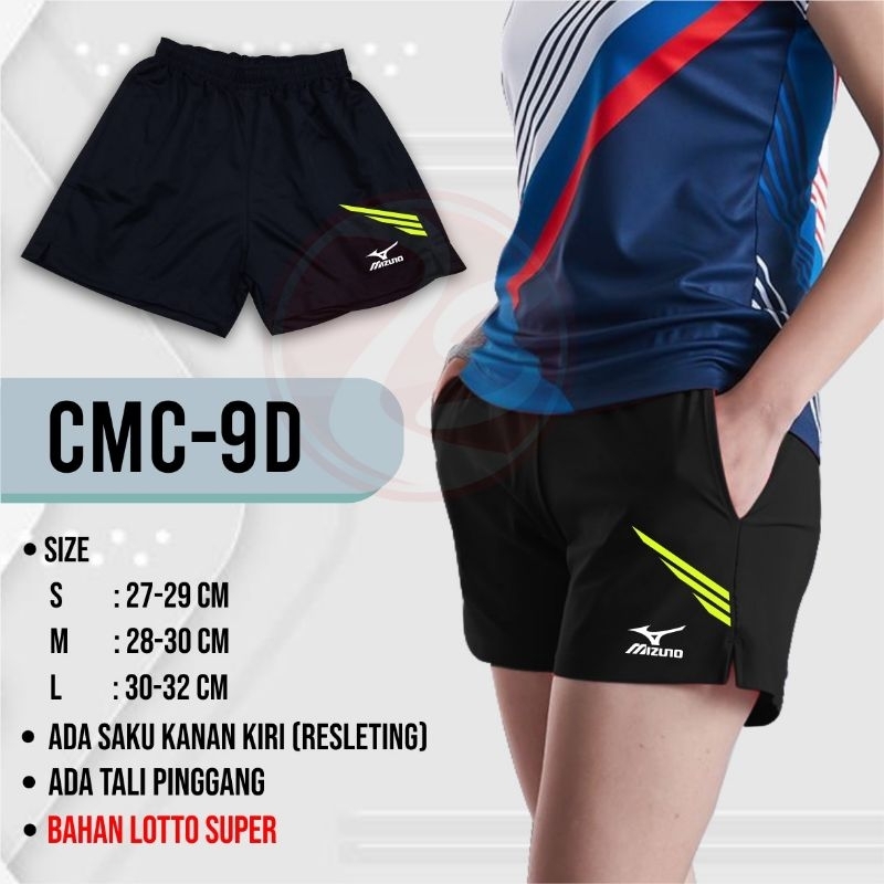 Training voli cewek celana pendek wanita shorts pants ladies sport wear bawahan olahraga wanita volleyball celana pendek belah pinggir shortspants black volleyball