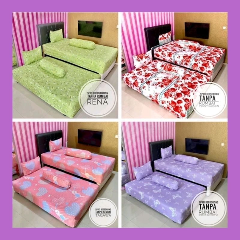 sprei bed sorong kasur 2 sprei double