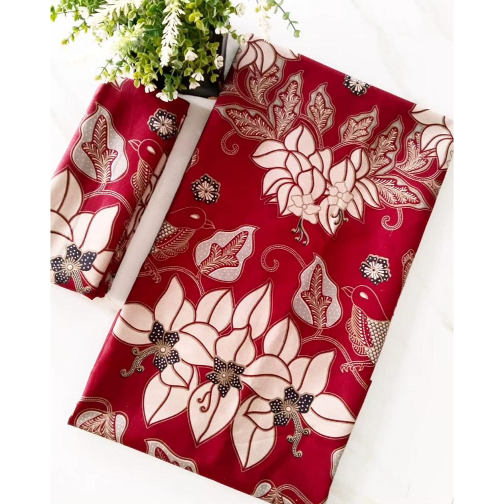 kain batik pekalonga / motif ratu bunga like new .bahan katun prima premium