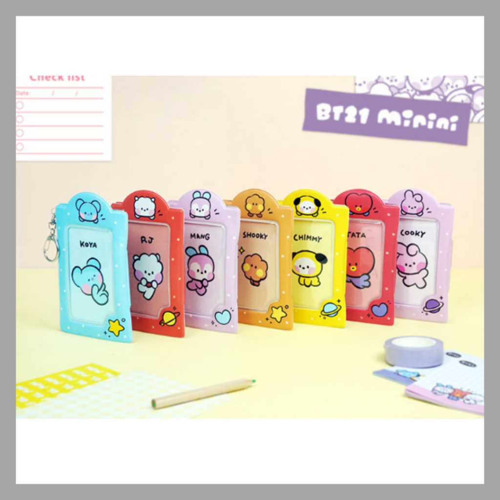 [PRE ORDER] BT21 Minini Photo Card Key Holder Keyring