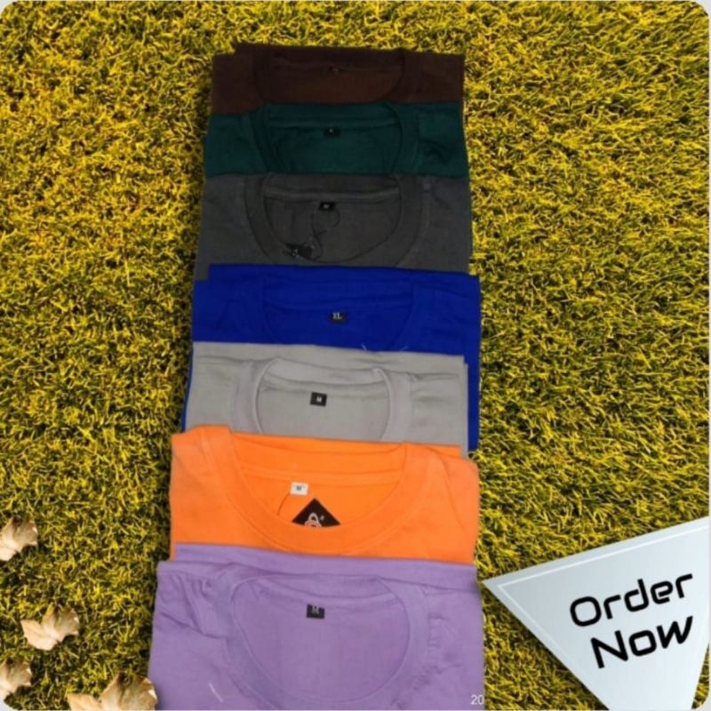 kaos polos lengan pendek cotton combed 30s knitto