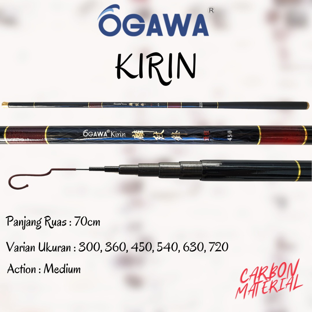 Joran Tegek Ogawa Kirin Modif Set Kolong Langsung Pakai