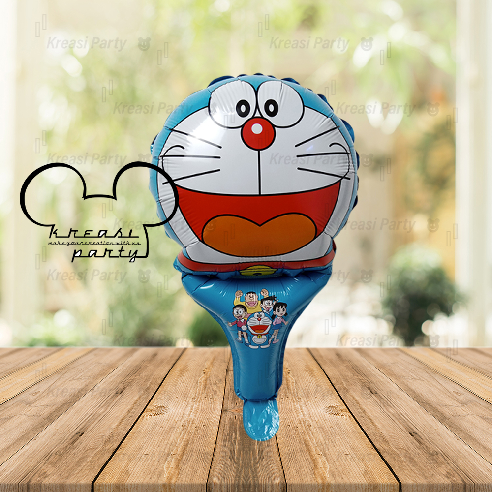 Balon Tongkat Doraemon  / Balon Pentung / Balon Souvenir Doraemon