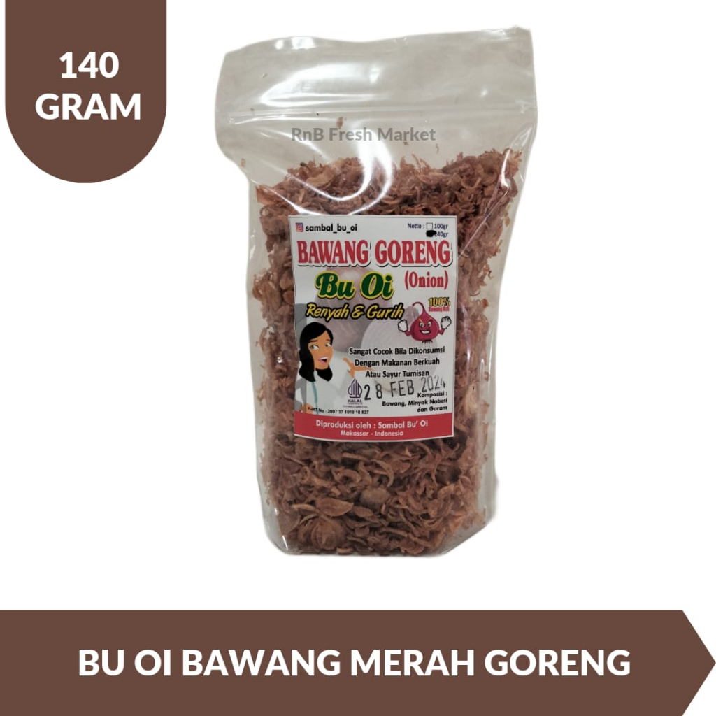 

Bu Oi Bawang Merah Goreng 140 Gram