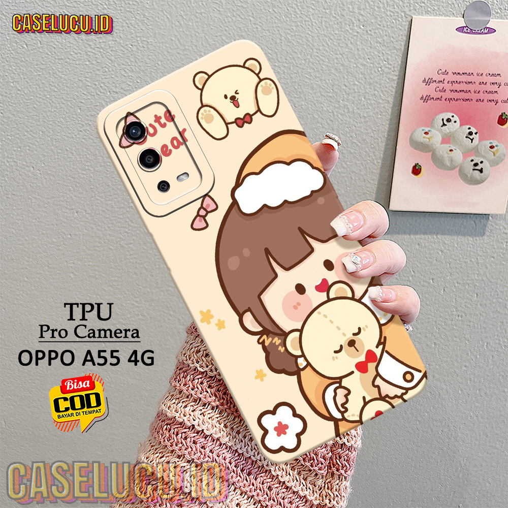 Casing Hp Oppo A55 4G Terbaru - Fashion Case kartun - Case Oppo A55 4G - Soft Case Hp Oppo A55 4G - 