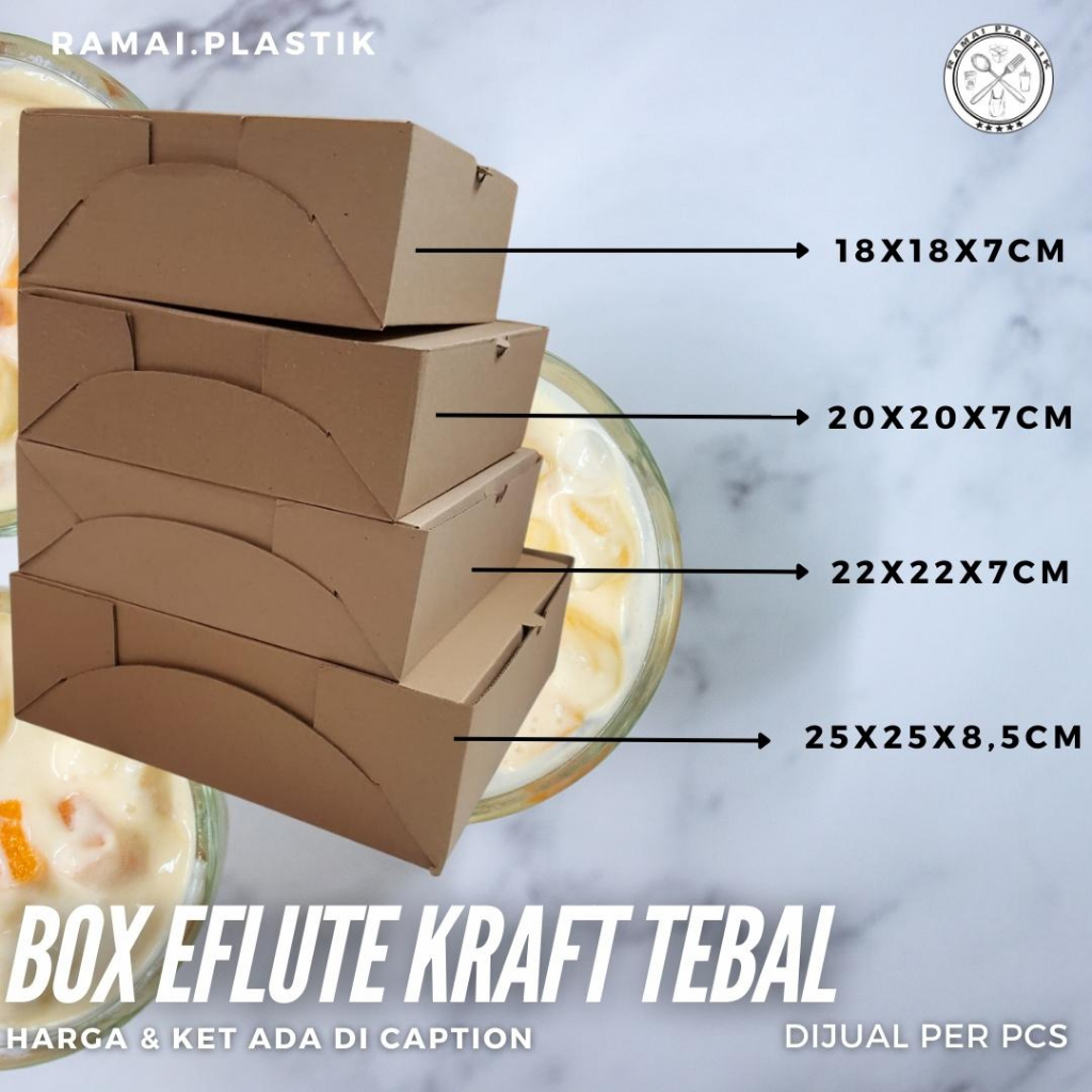 

Dus Kraft Tebal uk 22cm Box Eflute Dus Hamper