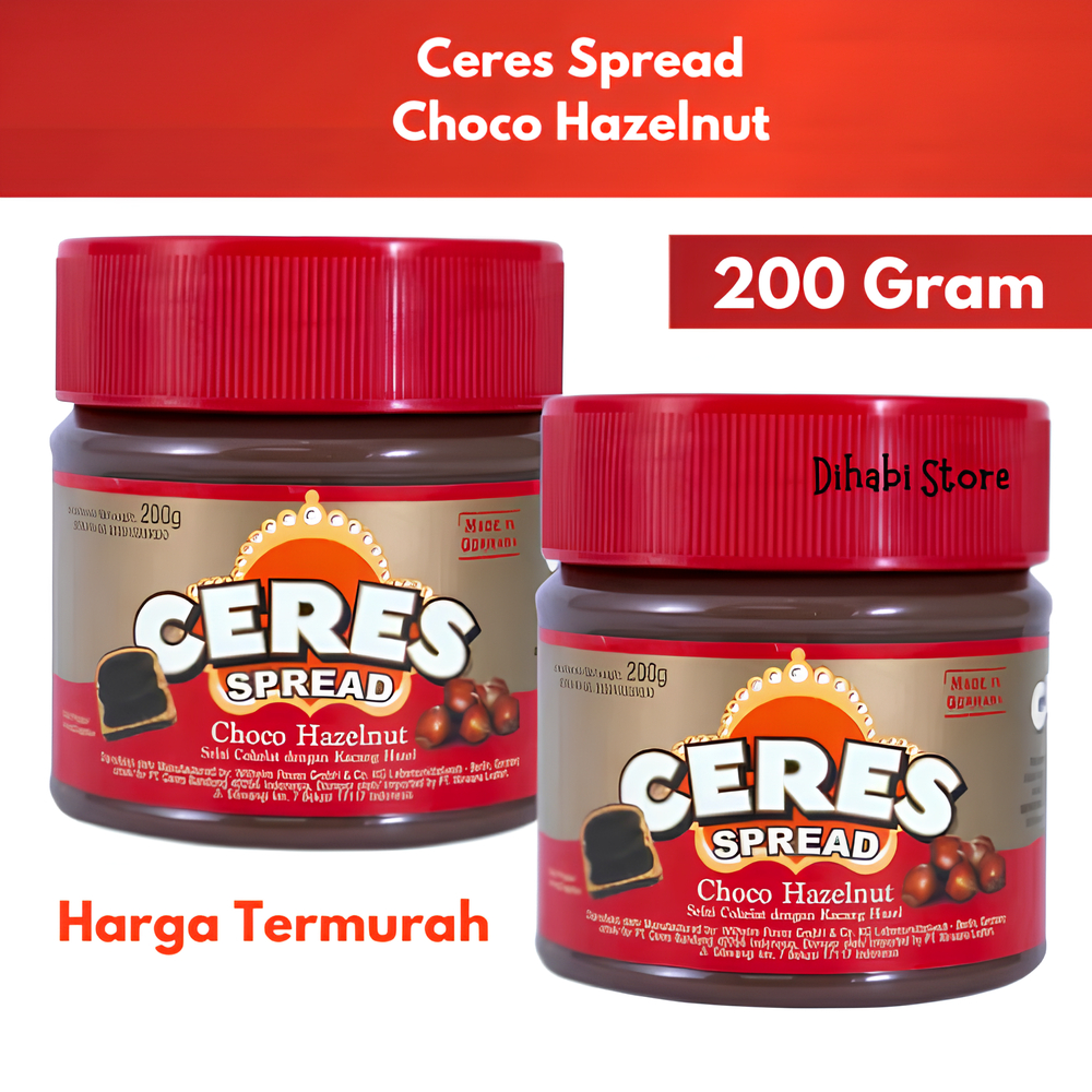 

Ceres Choco Spread Choco Hazelnut 200 Gram Selai Ceres November 2025