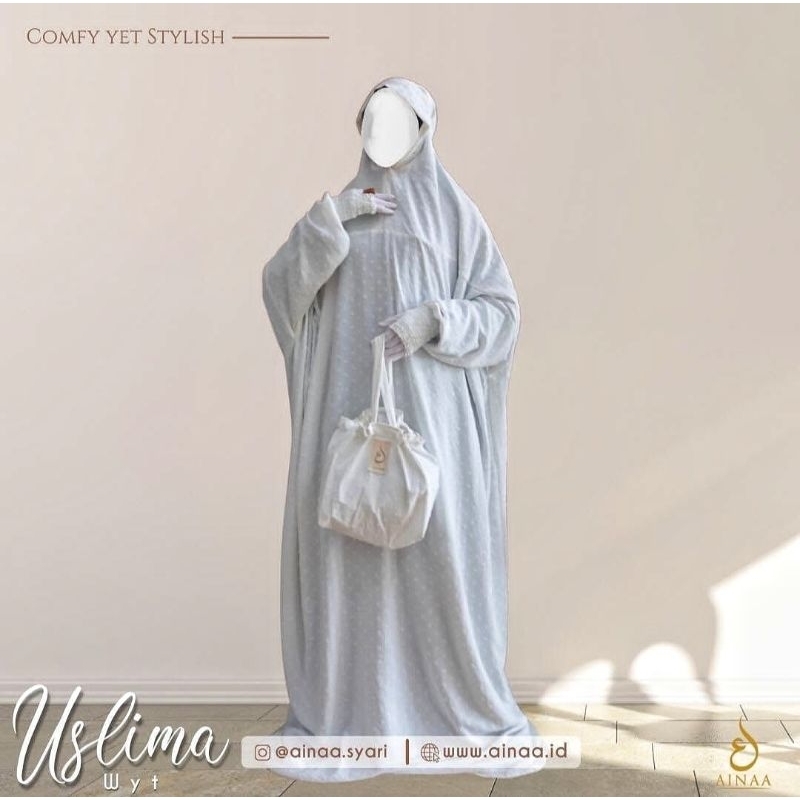 Mukena terusan uslima ainaa.syari