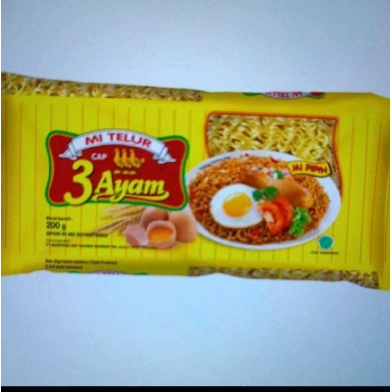 

mie telur cap 3ayam 200gr