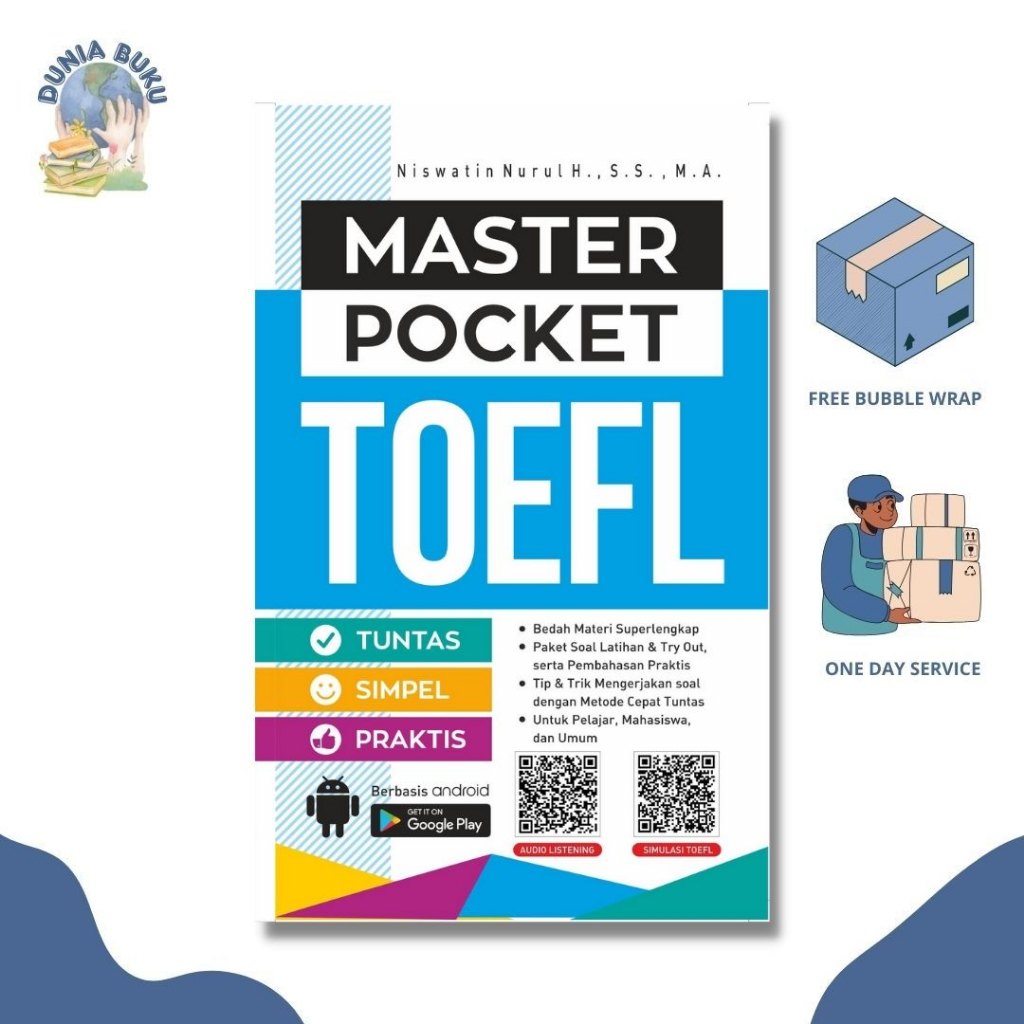 KAMUS : Master Pocket TOEFL / Buku TOEFL / Master TOEFL / Buku Bahasa Inggris / Buku Bahasa