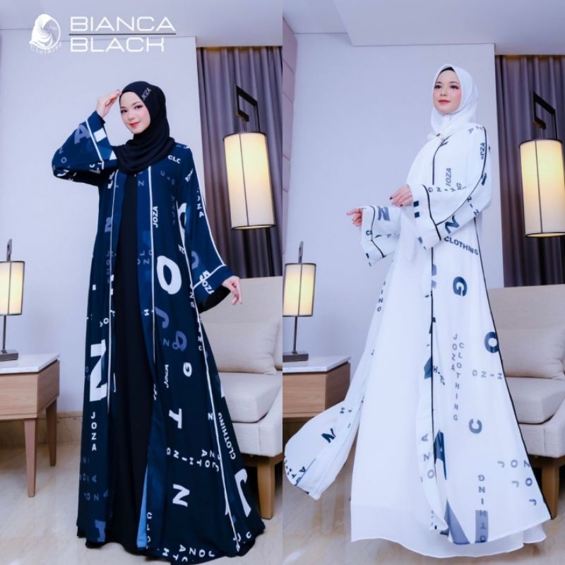 [JOZA CLOTHING] GAMIS SYAR'I SET OUTER PRINTING TERBARU " BIANCA SERIES " By Joza clothing