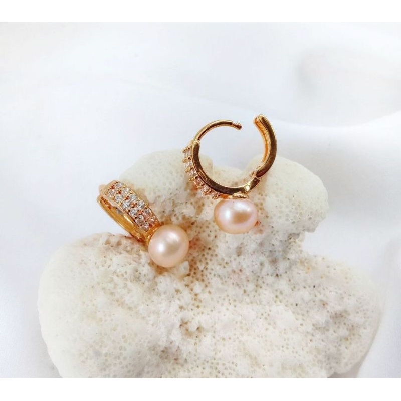 anting mutiara asli original lombok