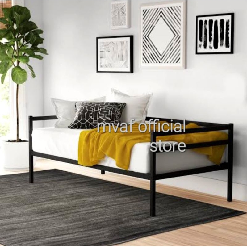Promo Dipan Single Tingkat Besi Susun Murah Ranjang Kaki Hollow 90x200cm Minimalis Mewah