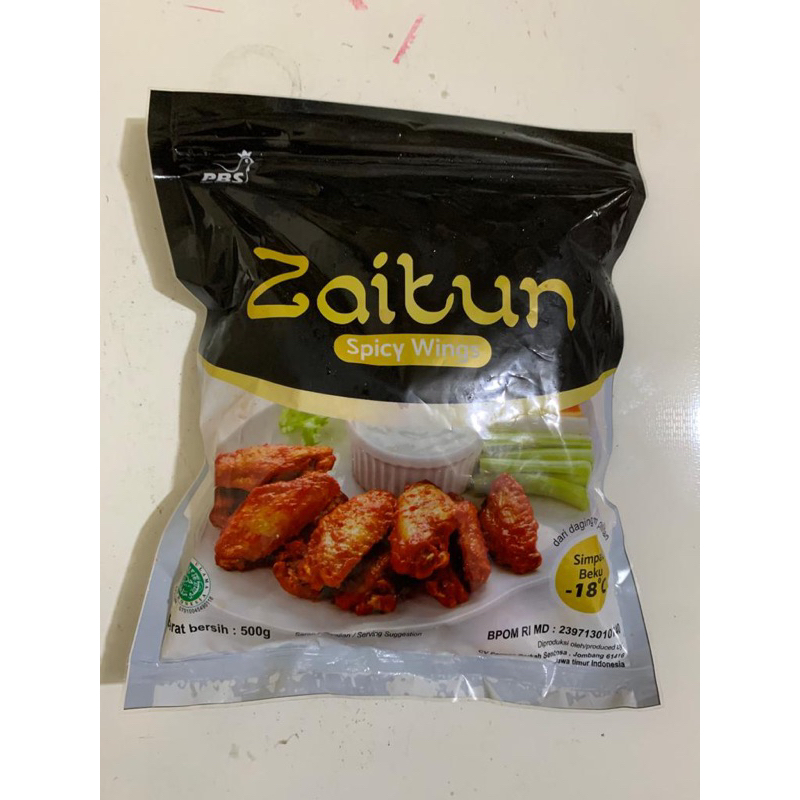 

ZAITUN SPICY WING 500 GR