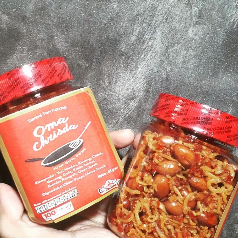 

Sambal teri kacang pedas ukuran botol 200ml