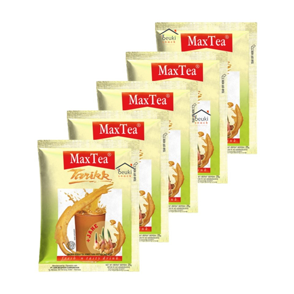 

Forcysn Teh Tarik Maxtea Tarikk Box 5 X 25 G / Maxtea Tarik Sachet 5 X 25G