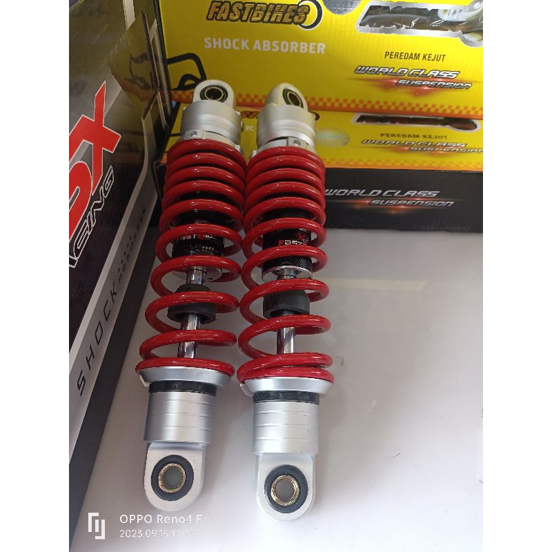 SHOCKBREAKER MOTOR YAMAHA JUPITER Z VEGA ZR FIZR UKURAN 280MM Z SERIES WARNA MERAH MEREK YOSHIMURA S