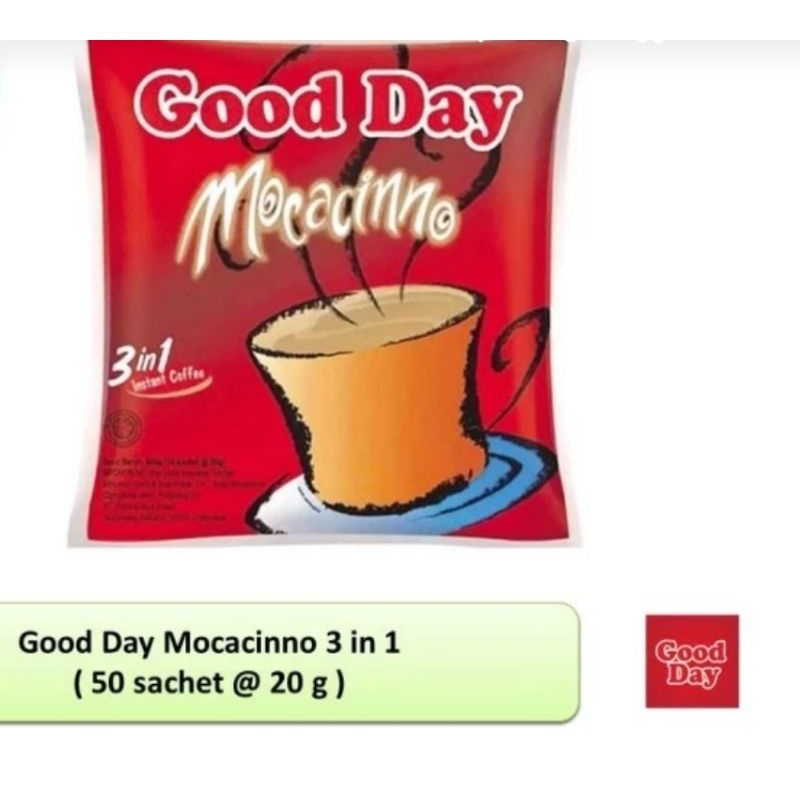 

GOOD DAY MOCACINNO ISI 50 SASCHET PER BAG